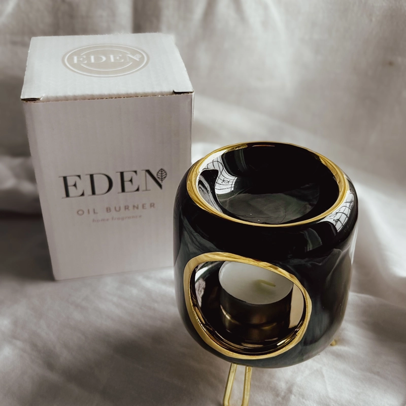 bruciaessenza blu e oro